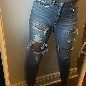 American eagle mom jeans ripped